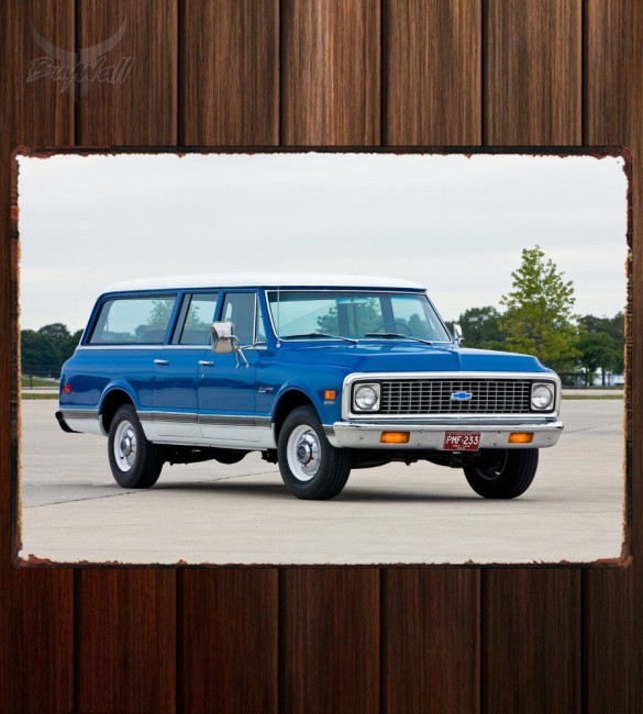 Металлическая табличка Chevrolet C20 Suburban Металлическая табличка Chevrolet C20 Suburban